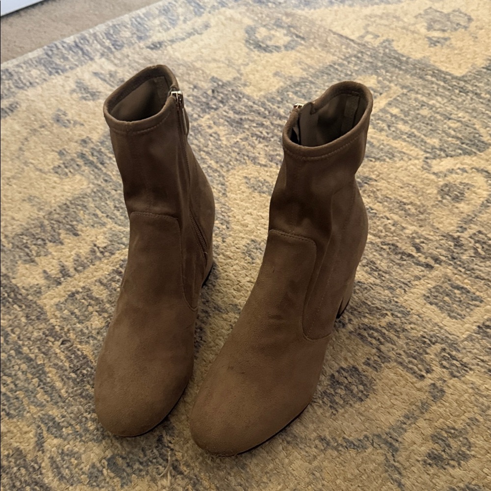 Unisa Tan Heeled Boots